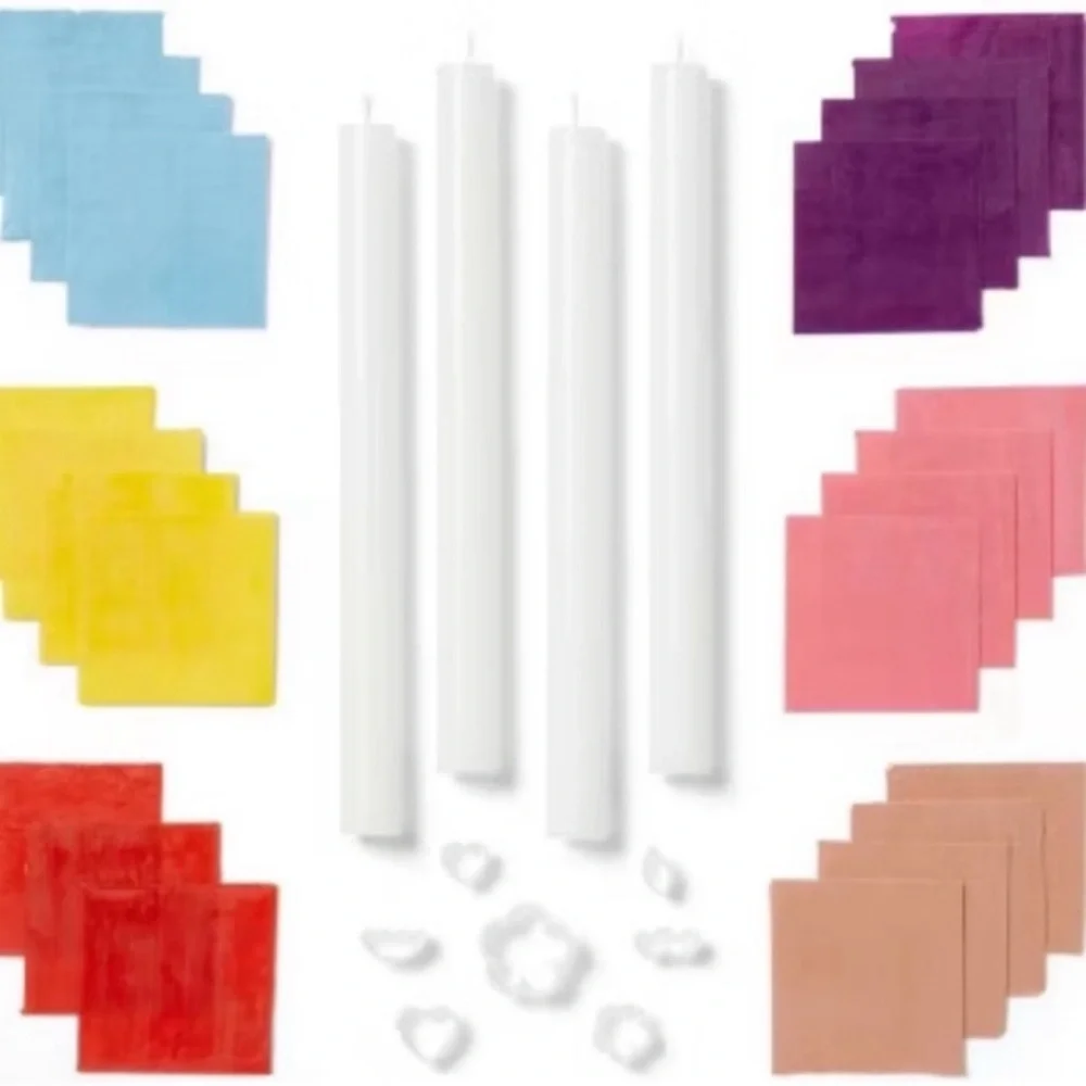 New! Colorful Taper Candle Making Kit - Mondo Llama - Picture 3 of 8